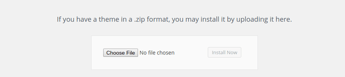 Choose file and activate