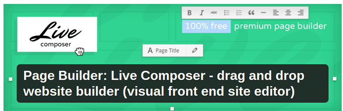 Page Builder Live Composer - Drag & Drop Website Builder for WordPress